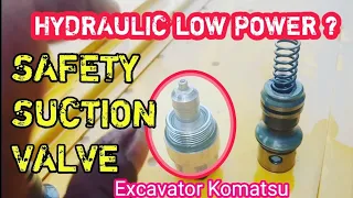 mekanik Alat Berat Cara Kerja dan Fungsi dari SAFETY VALVE komatsu PC200