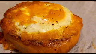 Air Fryer Egg in a Hole Bagels | Air Fryer Egg Toast Recipe