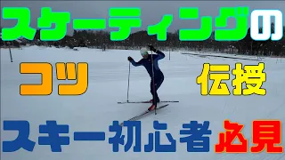 【初心者向け】クロスカントリースキーのスケーティング解説動画。クロカン始めた方は見て！クロスカントリースキー初心者向け。