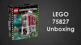 Unboxing: Lego 75827 Ghostbusters Firehouse HQ