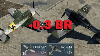 Battle Rating Changes for Fw 190 A-4 and Fw 190 A-5/U2 - What impact will it have in War Thunder?