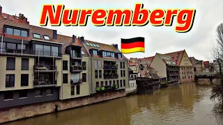 Nuremberg (Nürnberg), Germany Walking Tour (4k Ultra HD 60 fps) - with 4K City Life