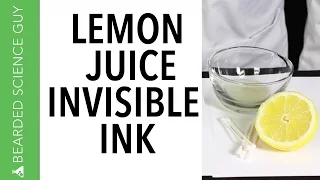 Lemon Juice Invisible Ink (Chemistry)