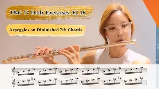 EJ 16 : "Arpeggios on Diminished 7th Chords" from Taffanel and Gaubert 17 Daily Exercises #practice