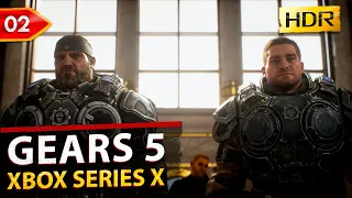 Gears 5 Gameplay Walkthrough - Part 2. No Commentary [Xbox Series X HDR]
