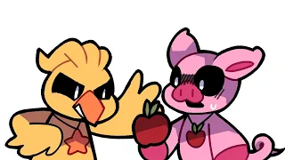 Picky piggy and Kickin chicken // poppy playtime short comic