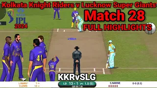Kolkata Knight Riders v Lucknow Super Giants Match Highlights|KKR vs LSG|MATCH 28| IPL 2024|Hardmode
