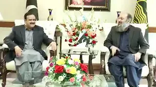 Minister Balochistan Jamal Kamal meets CM Sardar Usman Bukhari.