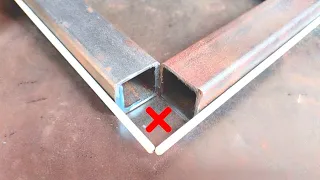 New trick how to cutting square pipe|| 90° joint|| welding tips|how to welding