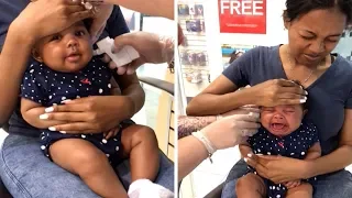 Baby Cries During Ear Piercing