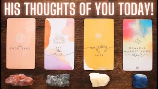 💭💛 HIS THOUGHTS OF YOU TODAY! 💛💭 Pick A Card Tarot