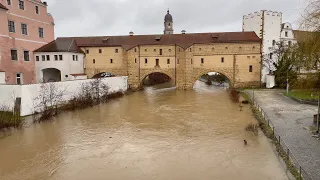 Hochwasser / Überschwemmung - Vils / Stadt Amberg