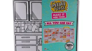 Miniverse Make it Mini Food All You Can Eat Pack DIY Food Craft Unboxing Review