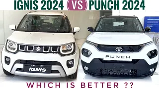 Tata Punch vs Ignis 2024 - Which is better? | Maruti Ignis vs Punch 2024 | New Punch Tata Car 2024