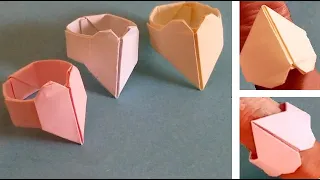 صنع أشياء بالورق - صنع خاتم جميل من الورق على شكل قلب