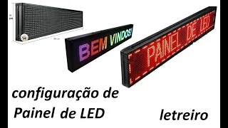 COMO CONFIGURAR PAINEL DE LED LETREIRO