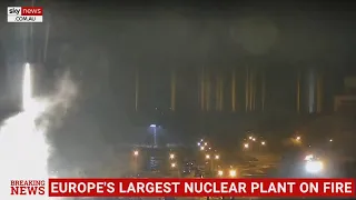 'Crisis unfolding': Russian attack sparks fire at Ukrainian nuclear plant
