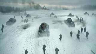 28 Russian soldiers carrying rifles to put a stop to 54 German tanks arriving