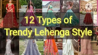 12 Type of Lehanga Style #lehanga #design #fashion #lehangadesign