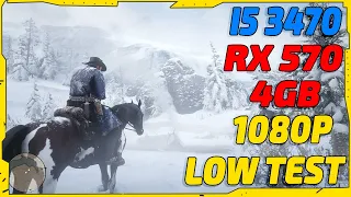 Red Dead Redemption 2 - RX 570 4GB - i5 3470 - 8GB Ram - All Low Setting  - 1080p