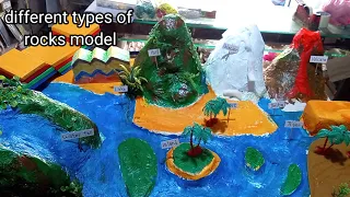 types of rock model | different types of rocks model | types of mountains model