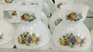 Arcopal marble dinner set & different articles