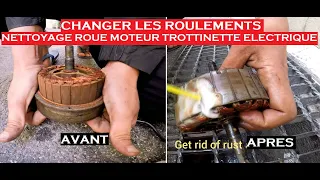 Nettoyage Roue Moteur trottinette électrique et changement de roulements feat. Hassan Rahmi
