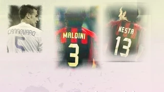 Paolo Maldini.  Alessandro Nesta..fabio Cannavaro,.Legends Italy,,The defense ministers