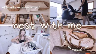 Extreme nesting vlog | prep for baby + what's in my hospital bag!