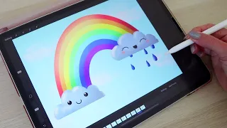 Procreate Animation - Rainbow | iPad Pro digital art process tutorial