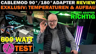 Exklusiv: CableMod 12VHPWR Adapter 90/180° Test - Teardown und Temperaturen bei 600 Watt (RTX 4090)