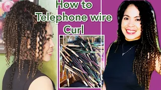 how to telephone wire curl(best result)