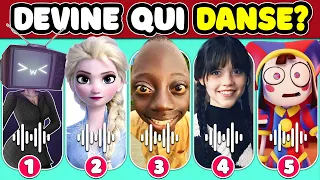 Devine qui DANSE🎶💃🕺 Devine le MEME | Mercredi, Rango Tenge Tenge, Elsa, TV Woman, Toothles, MrBeast