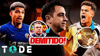 XAVI DEMITIDO e H. FLICK ASSUME o BARCELONA l COUTINHO TÁ NO BR pra ASSINAR COM VASCO l ARAÚJO e+