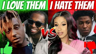 Rappers I LOVE vs Rappers I DISLIKE! (2020 Edition)