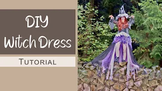 Making A Witch Dress | SEWING FOR HALLOWEEN