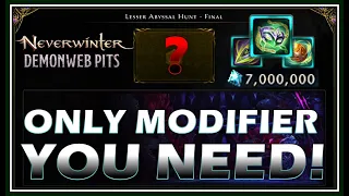 BEST Abyssal Hunt Modifier! (millions of AD) Week 8 of Demonweb Pits! (glyph) - Neverwinter