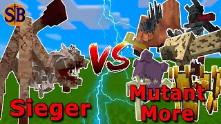 Sieger vs New Mutant More | Minecraft Mob Battle