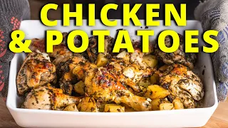 Italian Baked Chicken and Potatoes - Best Comfort Food!