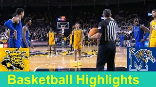 #13 Memphis vs Wichita State Basketball Game Highlights, Jan 14 2024