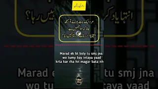 Mard ek bat bolay to smjh jana || mard ki mohabbat quotes || udaas diary