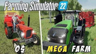 MEGA Challenge from $0 on FLAT MAP🚜Ep. 10🚜Farming Simulator 2022 timelapse