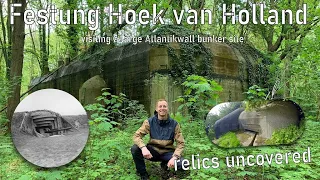 Festung Hoek van Holland visiting large atlantikwall bunkers relics uncovered #ww2 #metaletecting