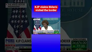 Karine-Jean Pierre dodges questions after claiming Biden’s visited border #shorts