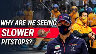 Why are we seeing slower pit stops in Formula One?