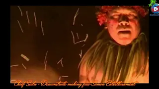 SAMOA ENTERTAINMENT- CHIEF SIELU MAKING FIRE..pls subscribe..