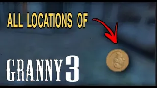 ALL LOCATIONS OF COIN IN GRANNY 3 | DEADMO GAMING