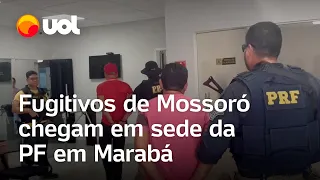 Fugitivos de Mossoró são presos: Vídeo mostra criminosos chegando à sede da PF em Marabá