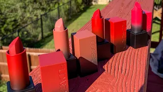 HUDA BEAUTY POWER BULLET LIPSTICK SWATCHES & REVIEW