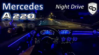 2020 Mercedes-Benz A Class A220 (190PS) | NIGHT DRIVE Onboard POV by ChrisDrivingTV